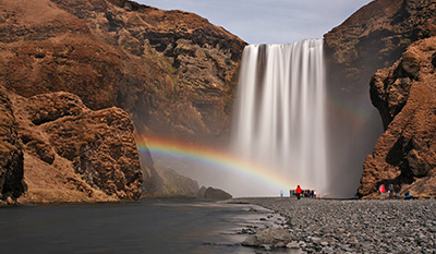 South Iceland, Skogafoss waterfall